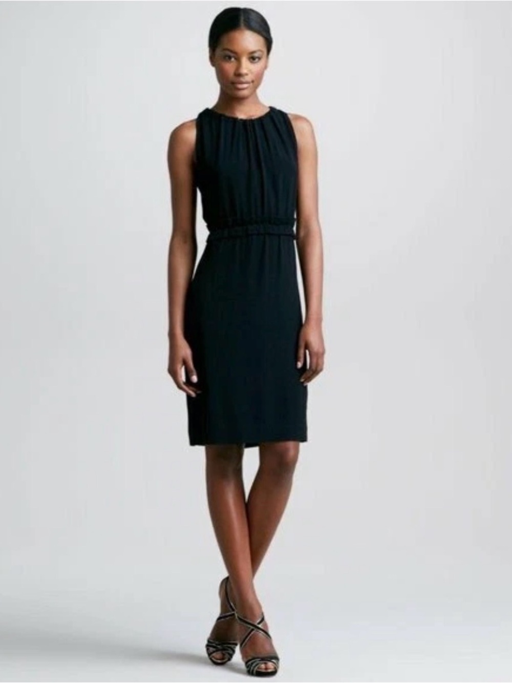 Kate Spade Black Katia Dress Crepe Sleeveless Halter High Neck Size 4 NWT $378